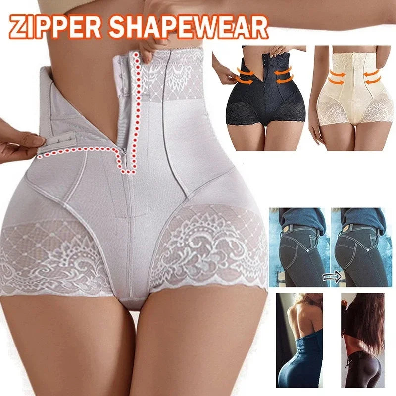 2023 New Tummy Control Panties Women Zipper Body Shaper High Waist