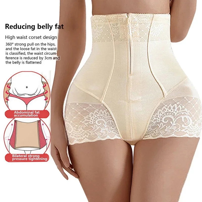 2023 New Tummy Control Panties Women Zipper Body Shaper High Waist